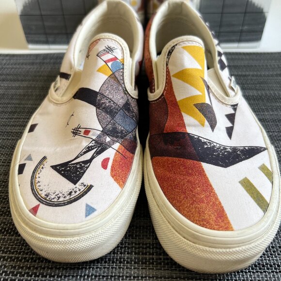 Vans Shoes - Vans x MoMA Kandinsky canvas slip-ons in box. w7/m5.5. Great condition.